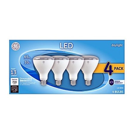 GE 4PK 9W R30 DL Bulb